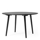Table ronde In Between, Ø 120 cm, Chêne laqué noir