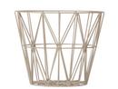 Wire Basket, Large (H 45 x Ø 60 cm), Light grey
