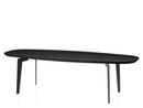 Table basse Join, FH61 - ovale 130 x 50 cm, Chêne laqué noir