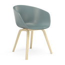 About A Chair AAC 22, Dusty blue, Chêne laqué clair