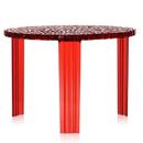 T-Table, 36 cm, Transparent, Rouge