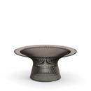 Table basse Platner, Petit (diamètre 91,5 cm), Bronze, métallique, verre bronze