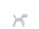 Puppy, Moyen (H 45 x L 34 x P 56,5 cm), Polyéthylène (adapté à une utilisation en extérieur), Blanc mat (1700 C)