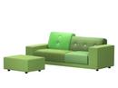Polder Compact, Avec repose-pieds, Accotoir à droite, Combinaison de tissus green