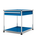 Table d'appoint USM Haller avec tiroir, Bleu gentiane RAL 5010