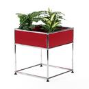 Table d'appoint USM Haller pour plantes Type 2, Rouge rubis USM, 50 cm