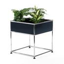 Table d'appoint USM Haller pour plantes Type 2, Bleu acier RAL 5011, 50 cm