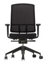 AM Chair, Noir, Nero/coconut, Avec accotoirs 2D, Piètement noir profond