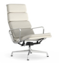 Soft Pad Chair EA 222, Piétement chromé, Neige