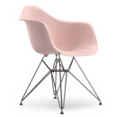 Eames Plastic Armchair DAR, Rose pâle, Sans rembourrage, Sans rembourrage, Version standard - 43 cm, Revêtement basic dark