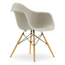 Eames Plastic Armchair DAW, Galet, Sans rembourrage, Sans rembourrage, Version standard - 43 cm, Érable nuance de jaune