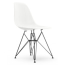 Eames Plastic Side Chair DSR, Blanc, Sans rembourrage, Sans rembourrage, Version standard - 43 cm, Revêtement basic dark