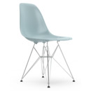 Eames Plastic Side Chair DSR, Gris bleuté, Sans rembourrage, Sans rembourrage, Version standard - 43 cm, Chromé