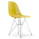 Eames Plastic Side Chair DSR, Moutarde, Sans rembourrage, Sans rembourrage, Version standard - 43 cm, Chromé