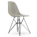 Eames Plastic Side Chair DSR, Galet, Sans rembourrage, Sans rembourrage, Version standard - 43 cm, Revêtement basic dark