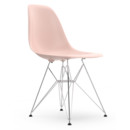 Eames Plastic Side Chair DSR, Rose pâle, Sans rembourrage, Sans rembourrage, Version standard - 43 cm, Chromé