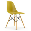 Eames Plastic Side Chair DSW, Moutarde, Sans rembourrage, Sans rembourrage, Version standard - 43 cm, Frêne tons miel