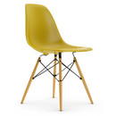 Eames Plastic Side Chair DSW, Moutarde, Sans rembourrage, Sans rembourrage, Version standard - 43 cm, Érable nuance de jaune