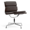 Soft Pad Chair EA 205, Chromé, Marron
