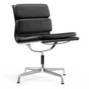 Soft Pad Chair EA 205, Chromé, Nero