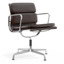 Soft Pad Chair EA 207 / EA 208, EA 208 - pivotante, Chromé, Marron