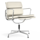 Soft Pad Chair EA 207 / EA 208, EA 207 - non-pivotante, Chromé, Neige