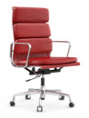 Soft Pad Chair EA 219, Chromé, Rouge