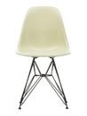 Eames Fiberglass Chair DSR, Eames parchment, Finition époxy basic dark lisse