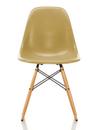 Eames Fiberglass Chair DSW, Eames ochre light, Frêne tons miel
