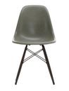 Eames Fiberglass Chair DSW, Eames raw umber, Érable noir