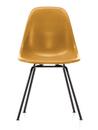 Eames Fiberglass Chair DSX, Eames ochre dark, Finition époxy basic dark lisse