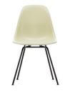 Eames Fiberglass Chair DSX, Eames parchment, Finition époxy basic dark lisse