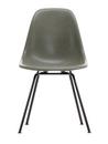 Eames Fiberglass Chair DSX, Eames raw umber, Finition époxy basic dark lisse