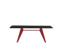 EM table, 200 x 90 cm, Chêne foncé, vernis de protection, Japanese red
