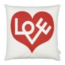 Graphic Print Pillows, Love, red
