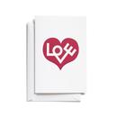 Carte de voeux personnalisable, Love Heart (M)