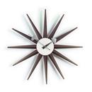 Horloge Sunburst Clock, Noyer