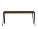 Plate Dining Table, 180 x 90 cm, Noyer américain massif huilé, Chocolat