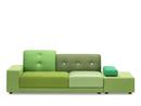 Polder Sofa, Accotoir à gauche, Combinaison de tissus green